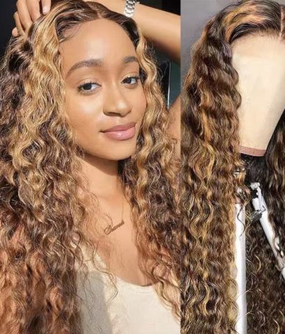 BBS WATER WAVE CURLY LACE FRONTAL COLOR