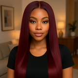 BBS STRAIGHT 9*6 Pre Bleached Pre-Cut Lace Glueless Wig