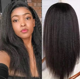 BBS Kinky Straight  LACE CLOSURE HUMAN HAIR WIG