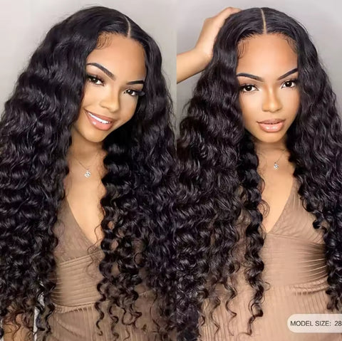 BBS Deep Wave Curly Wig  LACE CLOSURE HUMAN HAIR WIG