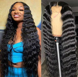 BBS Loose Deep WAVE  LACE CLOSURE HUMAN HAIR WIG