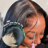 BBS STRAIGHT 9*6 Pre Bleached Pre-Cut Lace Glueless Wig