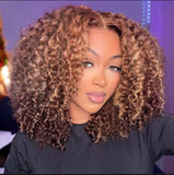 BBS M-Cap Wear Go KINKY CURLY 9*6 Pre Bleached Pre-Cut Lace Glueless Wig