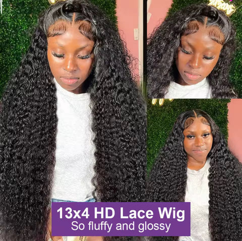BBS WATER WAVE WIG   LACE CLOSURE HUMAN HAIR WIG