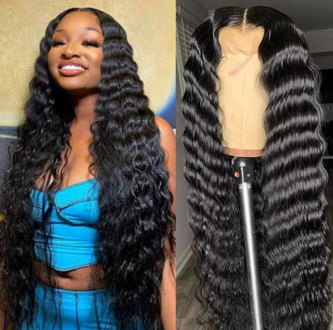BBS Loose Deep WAVE   LACE CLOSURE HUMAN HAIR WIG