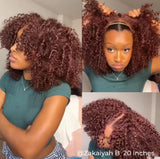 BBS M-Cap Wear Go KINKY CURLY 9*6 Pre Bleached Pre-Cut Lace Glueless Wig